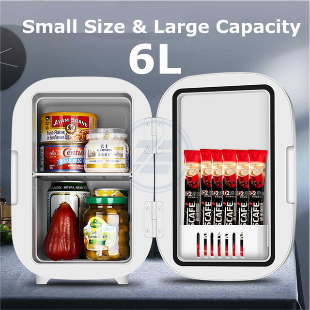 6L Car Mini Refrigerator 12V minifridge for Camping skincare Camper Travel  Trailer Motorhome Caravan Beverage Portable Freezer